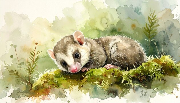 Siebenschl&auml;ferbaby im Moos