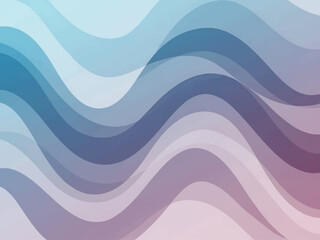 Fototapeta premium Wavy Lines Pattern in Blues and Purples.