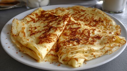 Un plato de crepes