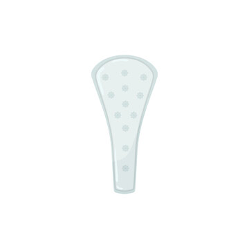Vector illustration of a thin panty liner on a white background.