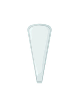 Vector illustration of a triangular panty liner on a white background.