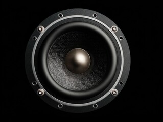 speaker driver unit isolated on a black background