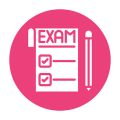 Exam Paper Vector Icon © SAMDesigning