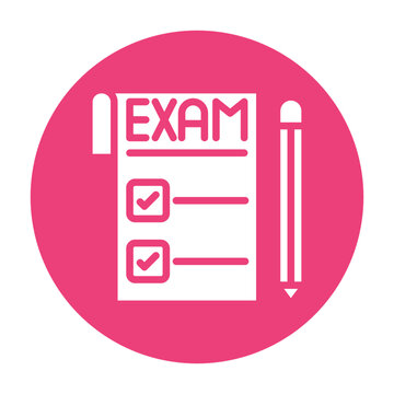 Exam Paper Vector Icon