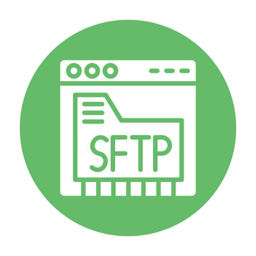 SFTP Secure Vector Icon