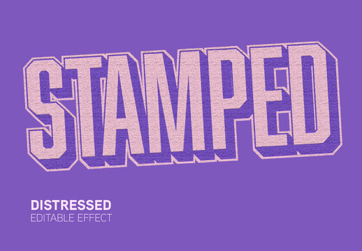 Rough Distressed Text Effect