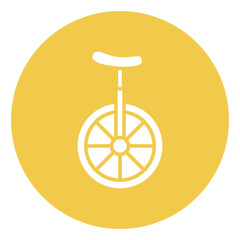 Monocycle Vector Icon © SAMDesigning