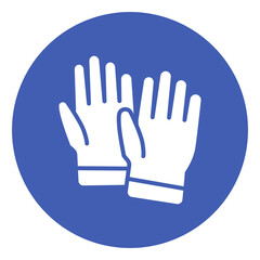 Obraz premium Protective Gloves Vector Icon