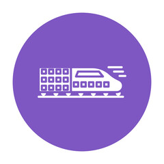 Fototapeta premium High Speed Travel Vector Icon