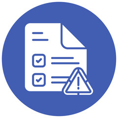Fototapeta premium Compliance Risk Vector Icon