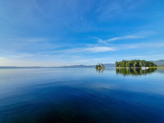 Summer landscape on the lake
