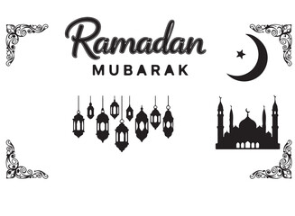 Mubarak Silhouette Simple Design Art