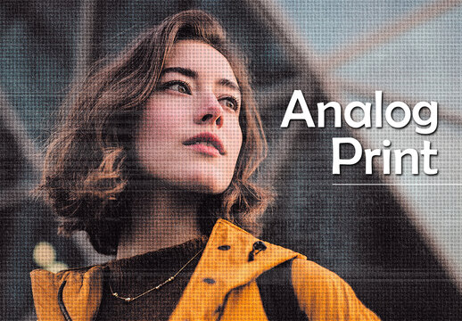 Analog Print Photo Effect