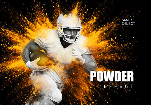 Explosion Powder Blast Effect Mockup
