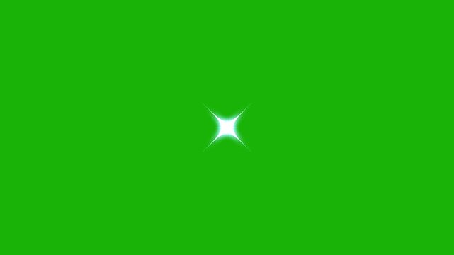 Twinkle stars blast animated, flat vector blinking shining light twinkling effect glowing, glitter sparkle animated green screen, star twinkling animation, blinking light effect.