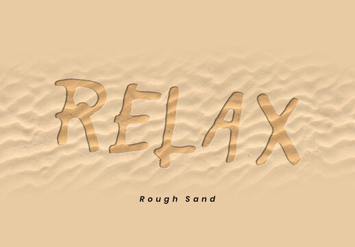Handwritten Rough Sand Distortion Text Effect