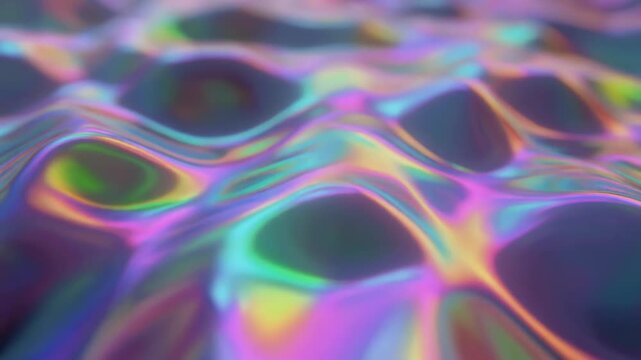 Vibrant Abstract Color Waves Flowing Across Screen.
