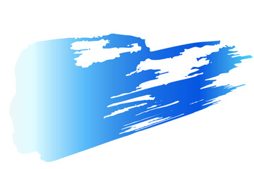 和風の筆タッチで描いた青い波のベクター背景イラスト素材