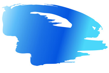 和風の筆タッチで描いた青い波のベクター背景イラスト素材