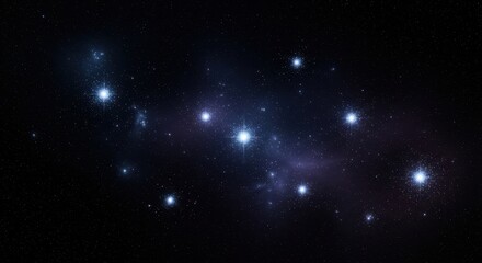 Obraz premium Stars in the Dark Night Sky.