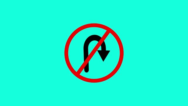 4K resolution videos. traffic sign. green backgound. green screen. 4K resolution green screen traffic sign. left. right. return