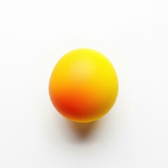 Striking visual composition featuring a brightly colored yellow object perfectly centered on a clean, pure white background, showcasing simplicity and energy, color, studio, powerful