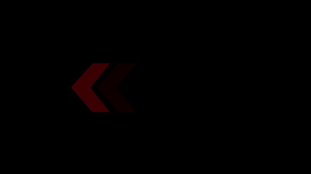 Re color arrow icon concept animation, arrows sign right to left animation concept, arrow loop animation left direction concept, arrow and loading icon with on 4k video animation.