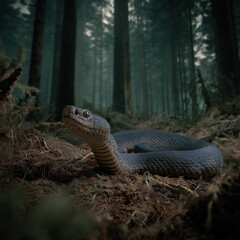 Fototapeta premium snake in the forest