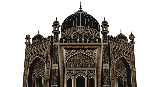 The bara imambara mosque in lucknow india