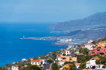 Fototapeta premium Beautiful coastline at La Palma island, Spain, in spring