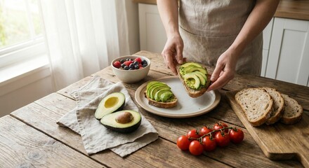 woman hands preparing salad