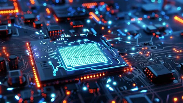 Glowing Microchip Technology Loop
