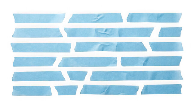 Blue Sticky Tape Strip Collection for Scrapbook