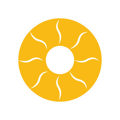 orange abstract icon