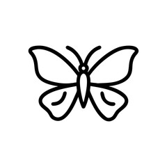A colorful butterfly vector illustration featuring a nature-inspired wing pattern isolated on a white background for summer decoration and art design