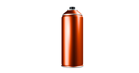 Red spray bottle isolated on a transparent background