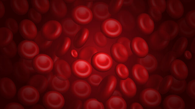 Red Blood Cells Medical Biology Illustration