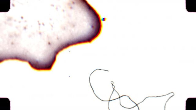 16mm film burn overlay