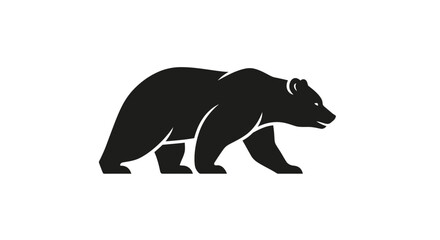Obraz premium Black bear walking on ground.