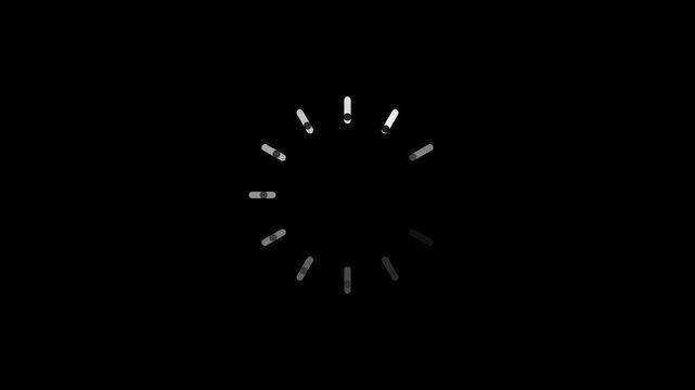 Clean line and dot loader ring loop animation