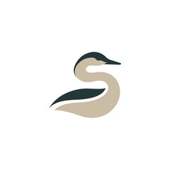 Fototapeta premium Simple Vector Illustration of a Swan.
