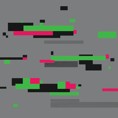 Obraz premium Vibrant Glitch Art Seamless Design