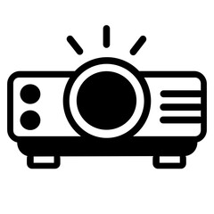 multimedia projector icon vector illustration