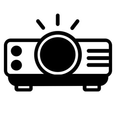 vector illustration of a digital projector