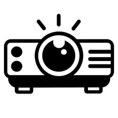 vector illustration of a projection device