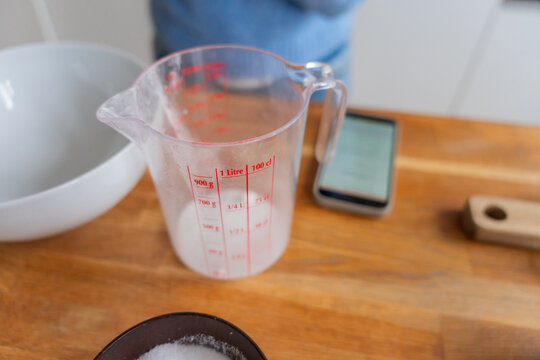 Measuring Ingredients In Kitchen

