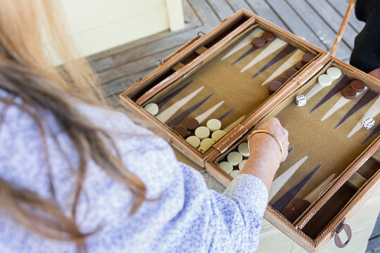 Strategic Moves in a Friendly Backgammon Match