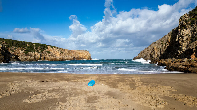Cala Domestica Beach in Buggerru, Sardinia: Wild nature and turquoise sea