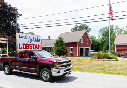 Fourth of July Parade barn Maine 