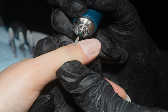 Skillful Nail Preparation Procedure For Manicure